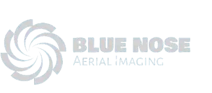 Blue Nose Aerial Imaging logo featuring a stylized pinwheel and light lettering, representing a nationwide drone services franchise